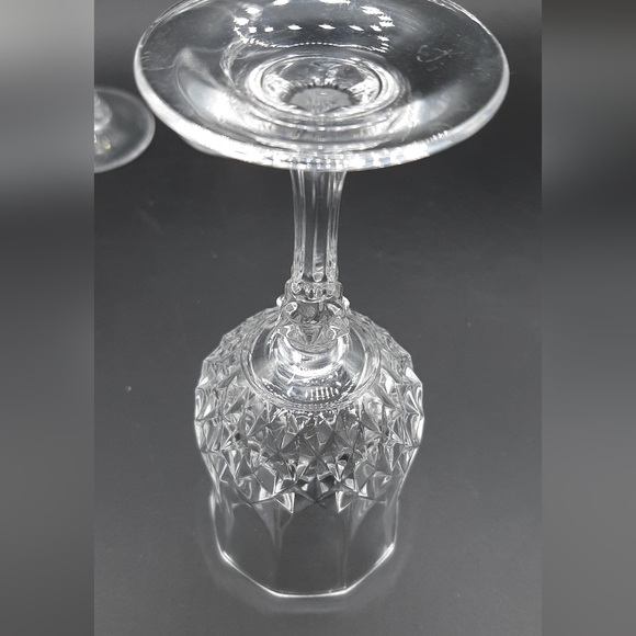 Set Of 4 Vtg Cristal D'Arques LONGCHAMP 2 Oz Cordial Shot Glasses Mini Stemmed - Picture 5 of 6